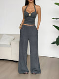 Halter Neck Cami and Pants Set - Your Second Look
