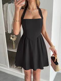 Halter Neck Summer Mini Dress - Your Second Look