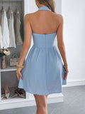 Halter Neck Summer Mini Dress - Your Second Look