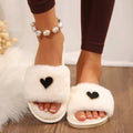 Heart Open Toe Flats Slippers - Your Second Look