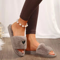 Heart Open Toe Flats Slippers - Your Second Look