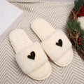 Heart Open Toe Flats Slippers - Your Second Look