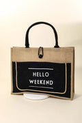 Hello Weekend Tote Bag - Your Second Look