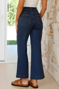 High Waist Bootcut Jeans with Pockets - Your Second Look