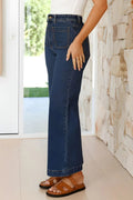 High Waist Bootcut Jeans with Pockets - Your Second Look