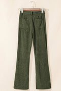 High Waist Square Pockets Corduroy Pants - Your Second Look
