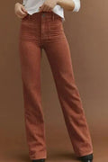 High Waist Square Pockets Corduroy Pants - Your Second Look