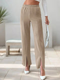 High - Waisted Slit Pants - Your Second Look