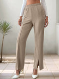 High - Waisted Slit Pants - Your Second Look