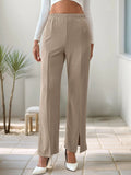 High - Waisted Slit Pants - Your Second Look