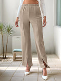 High - Waisted Slit Pants - Your Second Look