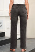 High - Waisted Wide - Leg Vintage Wash Jeans - Your Second Look