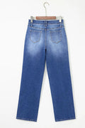 High - Waisted Wide - Leg Vintage Wash Jeans - Your Second Look