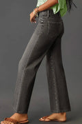 High - Waisted Wide - Leg Vintage Wash Jeans - Your Second Look