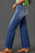 High - Waisted Wide - Leg Vintage Wash Jeans - Your Second Look