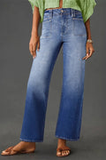 High - Waisted Wide - Leg Vintage Wash Jeans - Your Second Look