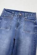 High - Waisted Wide - Leg Vintage Wash Jeans - Your Second Look