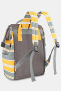 Himawari Striped Waterproof Nylon Backpack Bag with Side Pockets - Your Second Look