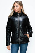 How Dare U Pocketed Zip Up Puffer Jacket with Removable Hood - Your Second Look