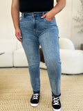 Judy Blue Full Size Mid Rise Rigid Magic Release Hem Jeans - Your Second Look
