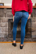 Judy Blue Full Size Washed Thermal Skinny Jeans Plus Size - Your Second Look
