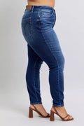 Judy Blue Full Size Washed Thermal Skinny Jeans Plus Size - Your Second Look