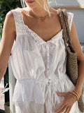Lace Detail Drawstring Tank - Your Second Look