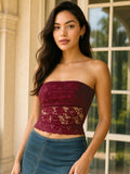 Lace Strapless Tube Top - Your Second Look