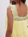Lace - Trimmed Eyelet Square Neck Top - Your Second Look