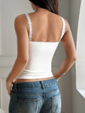 Lace - Trimmed V - Neck Cami Top - Your Second Look