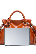 Leather Handbag with Tassels - Your Second Look