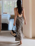 Leopard Print Satin Maxi Dress - Your Second Look