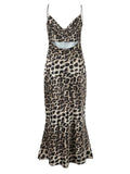 Leopard Print Satin Maxi Dress - Your Second Look