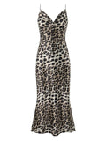 Leopard Print Satin Maxi Dress - Your Second Look