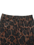 Leopard Round Neck Top and Skirt Set - Your Second Look