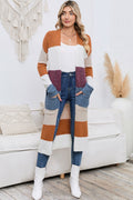 Long Color Block Cardigan - Your Second Look