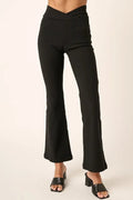 Mittoshop Surplice V Waist Pants (black) - Your Second Look
