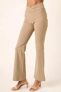 Mittoshop Surplice V Waist Pants (mocha) - Your Second Look