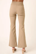 Mittoshop Surplice V Waist Pants (mocha) - Your Second Look