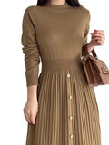 Mock Neck Long Sleeve Knit Dress - Your Second Look