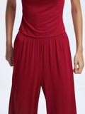 Mock Neck Short Sleeve Top and Pants Set - Your Second Look