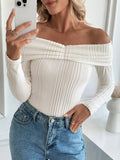 Off - Shoulder Ribbed Top - Your Second Look