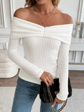 Off - Shoulder Ribbed Top - Your Second Look