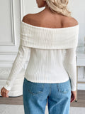 Off - Shoulder Ribbed Top - Your Second Look