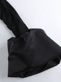Off - Shoulder Ruffle Hem Mini Dress - Your Second Look