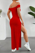 Off Shoulder Slit Maxi Dress - Your Second Look