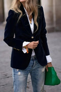 One Button Lapel Collar Blazer - Your Second Look