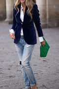 One Button Lapel Collar Blazer - Your Second Look