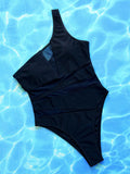 One - Shoulder Sleeveless One - Piece Swimsuit - Your Second Look