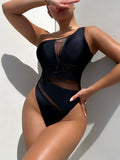 One - Shoulder Sleeveless One - Piece Swimsuit - Your Second Look